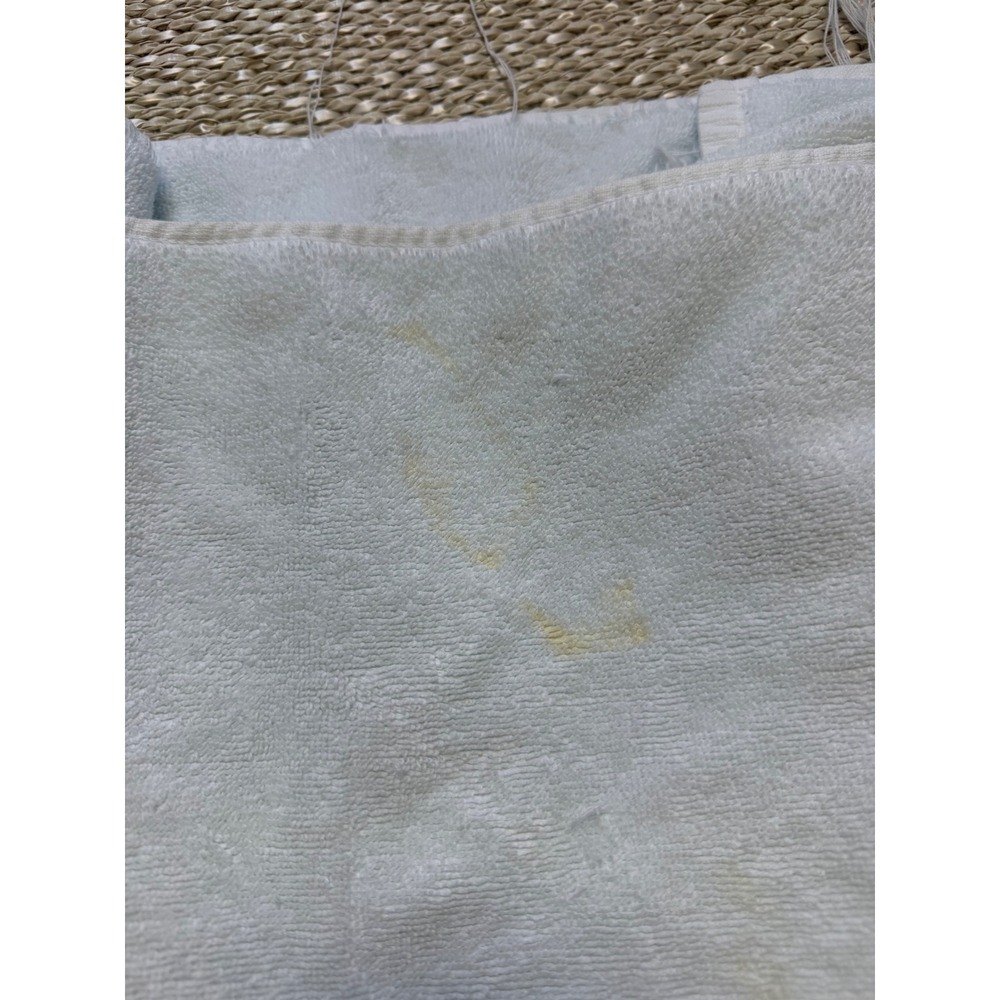 Vintage L.L. Bean White Green Logo Beach Towel 100% Cotton Made in Turkey 59x37 - Picture 5 of 6
